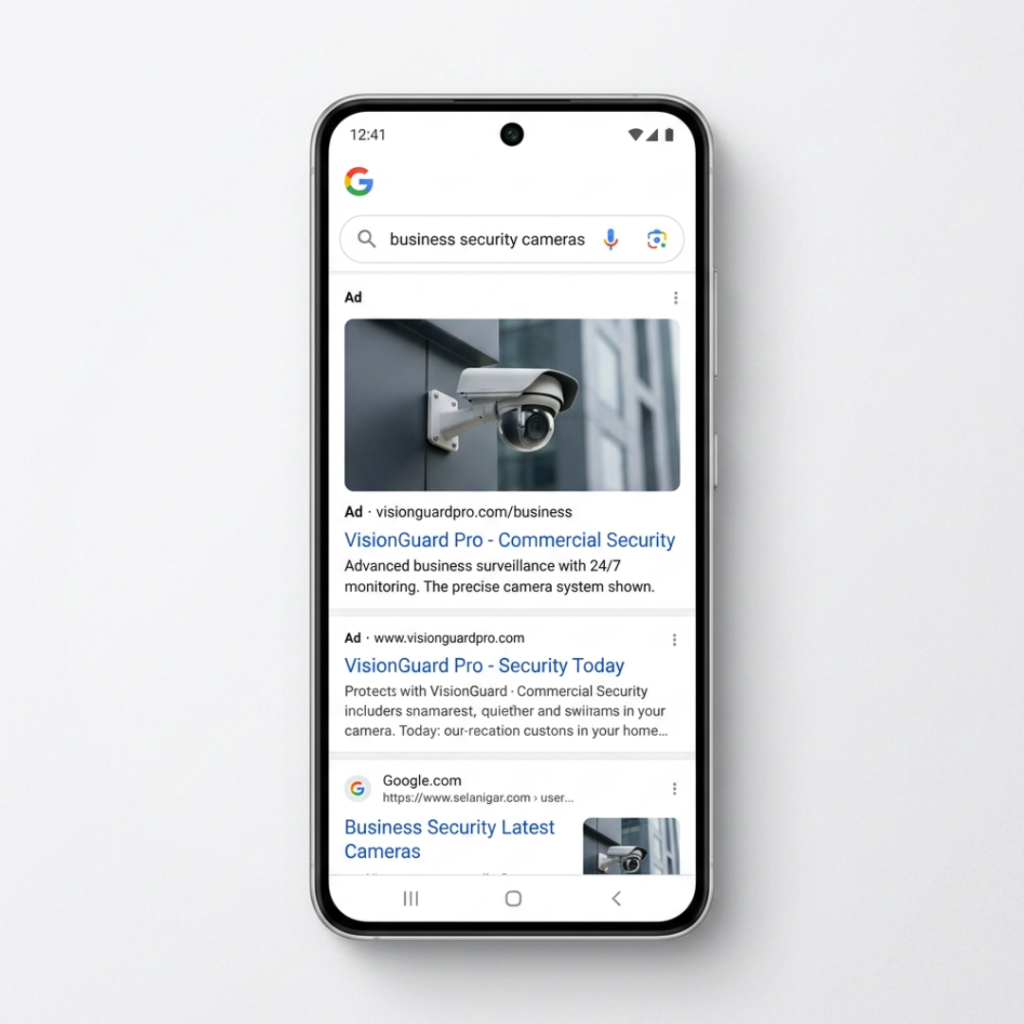 google ads for security businesses
