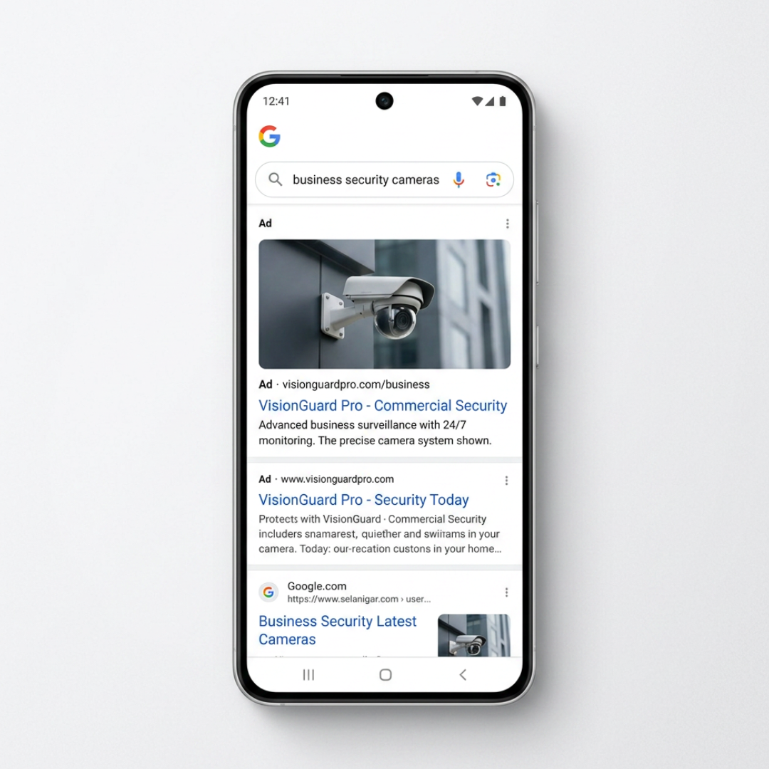 google ads for security businesses